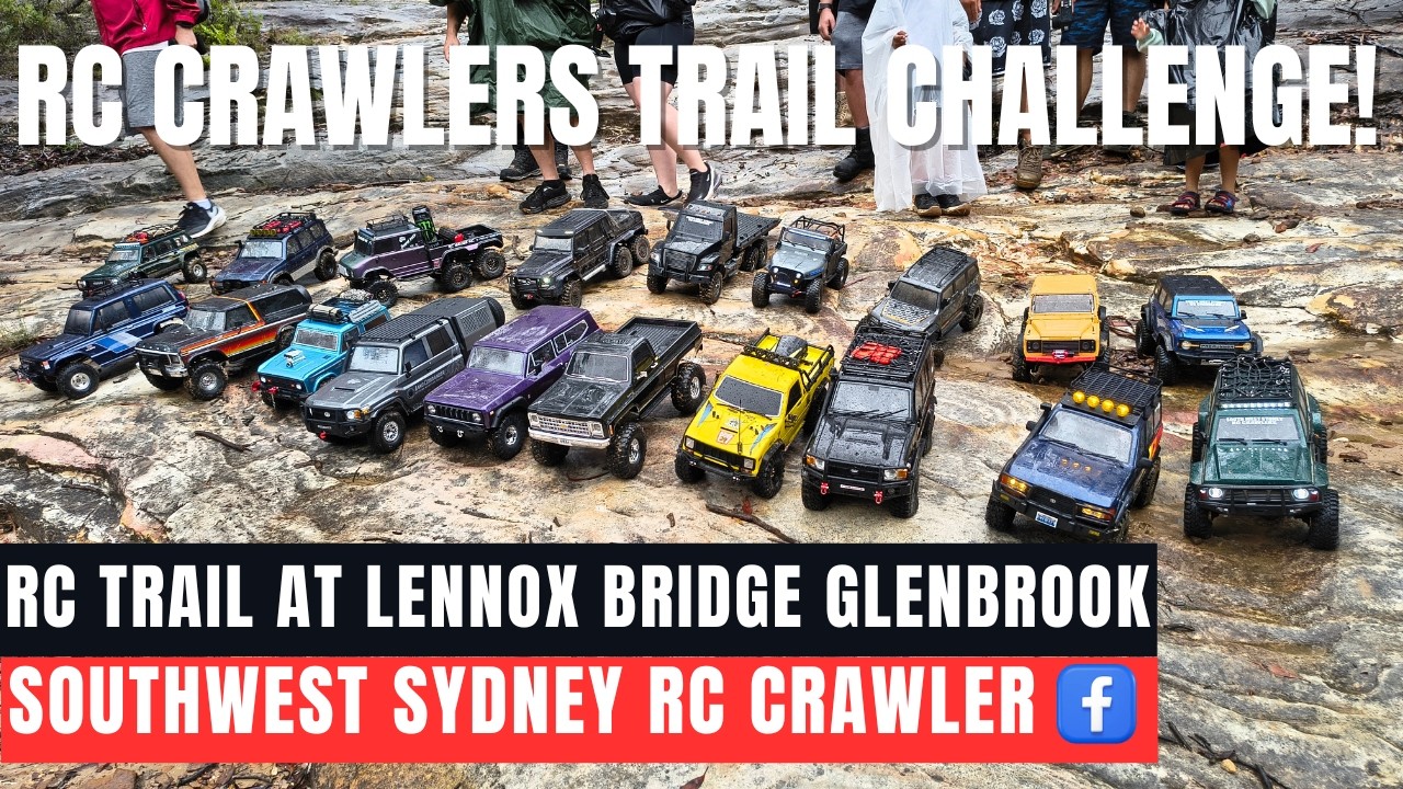 RC Crawling at Lennox Bridge Glenbrook NSW | Trail Run with SWS RC Crawler Crew #rctrail #rcoffoad