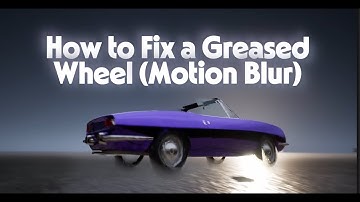 How to remove motion blur from wheels (Chaos Vehicle) Unreal Engine 5