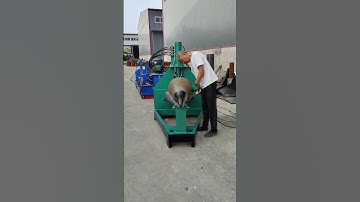 Test machine video of cone rolling machine #Conical rolling machine#Big size head rolling