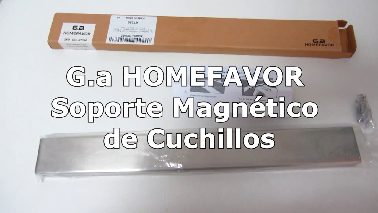  Soporte magnético para cuchillos de pared con 3 ganchos, tira  magnética de cuchillo de 16 pulgadas, acero inoxidable para perforación  potente imán de cuchillo de cocina, barra magnética adhesiva para  herramientas