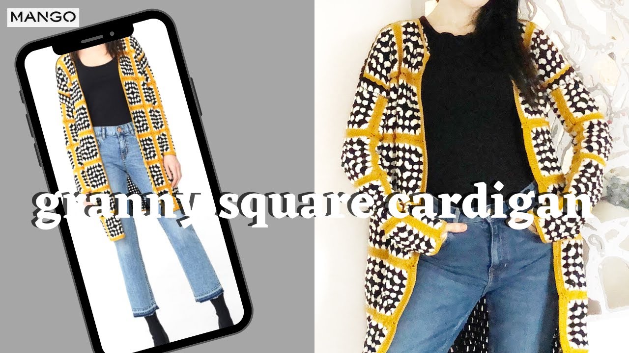 free crochet granny square cardigan pattern