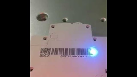 UV Barcode marking on Plastics