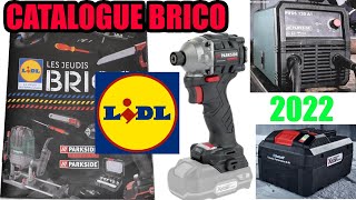 catalogue lidl bricolage février 2022 visseuse à chocs Parkside performance poste à fil fourré