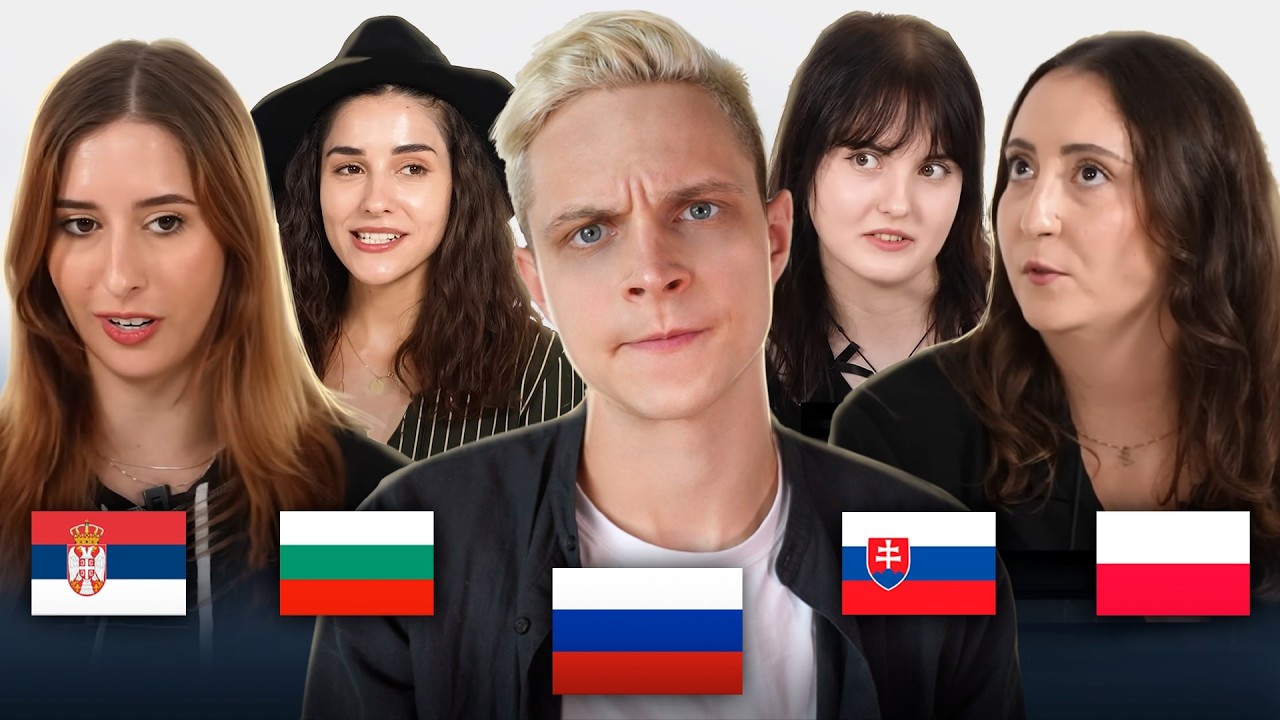 RUSSIAN TRIES TO UNDERSTAND SLAVIC LANGUAGES! Polish, Ukrainian, Bulgarian and Czech