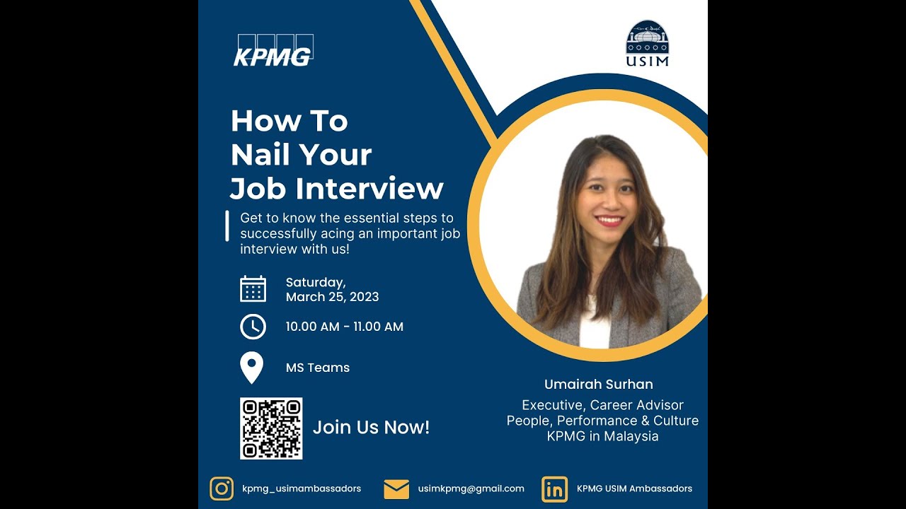 How To Nail Your Job Interview by KPMG - YouTube