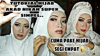 Tutorial Hijab Simpel Untuk Akad Nikah A Pake Hijab Segi Empat