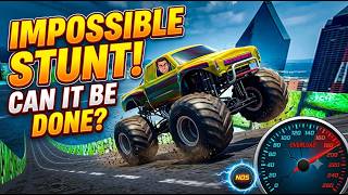 99.9% People FAILED This Monster Truck Stunt! 😱IMPOSSIBLE Mega Ramp Stunt Ever Done! 💥