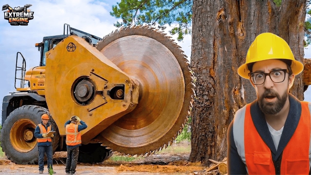 Extreme Dangerous Fastest Big Chainsaw Cutting Tree Machines Biggest ...