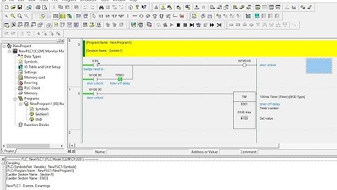 Timer in CX Programmer Omron PLC
