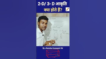 2D & 3D Figure kise kahte hain | GEOMETRY | Definition in Hindi