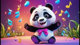 Panda’s Spinning Song 🐼🎵 | Fun Animal Dance Nursery Rhyme for Kids | Playful Learning Song