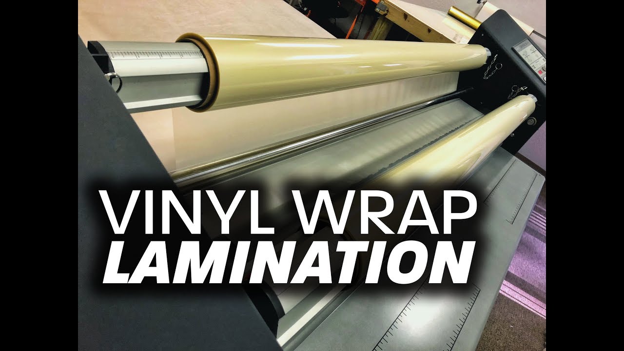 Vinyl Wrap UV Lamination Time lapse YouTube