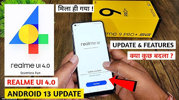 Realme UI 4.0 Android 13 Update In Realme 9 Pro Plus | Realme UI 4.0 Update | Realme 9 Pro Plus