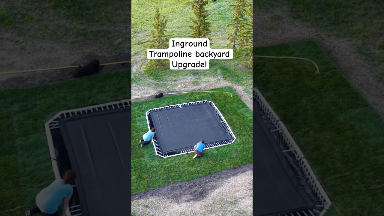 Inground trampoline install!