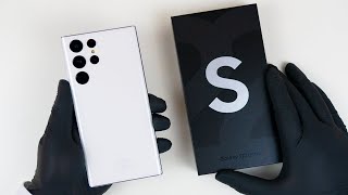 Samsung Galaxy S22 Ultra White Unboxing + Gameplay
