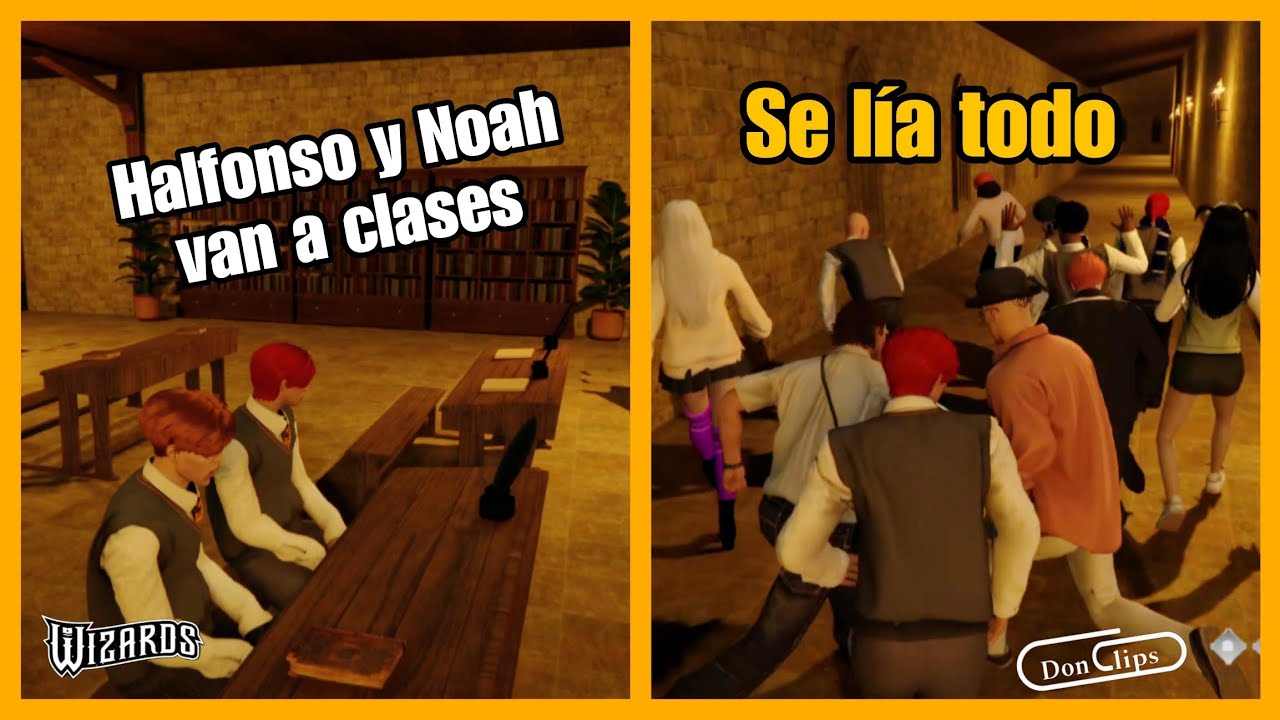 Halfonso (NEXXUZ) Noah Van a CLASES y se TERMINA LIANDO TODO 🤣 Wizards Rp