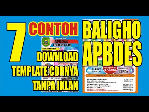 Membuat Baliho APBDES Dengan Edit Template Corel Cepat Dan Mudah