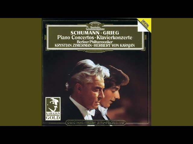 Grieg - Concerto pour piano:2è mvt : K.Zimerman / Orch. Phil. Berlin / H.von Karajan