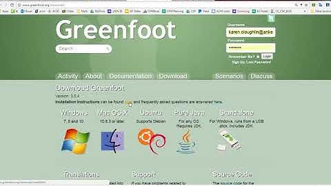 Greenfoot Welcome Video1 Fall 2018