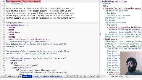 Emacs: outline-minor-mode and imenu