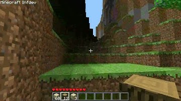 Minecraft Infdev gameplay