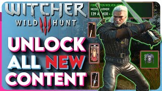 The Witcher 3 How To UNLOCK ALL NEW CONTENT - The Witcher 3 Next Gen Update