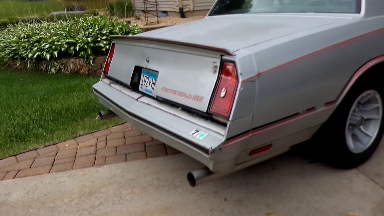 1986 Monte Carlo SS 350 Pypes Stainless 3" XPipe Exhaust Idle SGG13