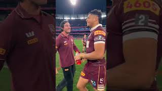 Cobbo &amp; JT, just a coupla deadly Qlders. #9WWOS #NRL #StateOfOrigin