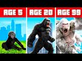 SURVIVING 99 Years as KING KONG! (GTA 5 Mods)