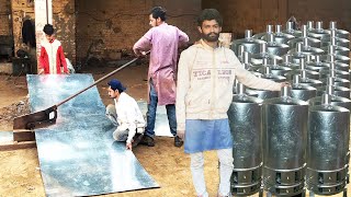 Amazing process of making homemade Wood-Fired Water Heater