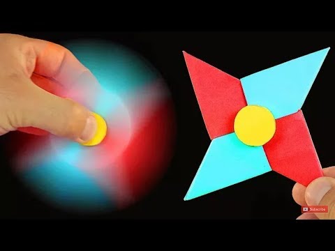 Hacer un Origami Fidget Spinner - How To Make A Paper Fidget Spinner  WITHOUT BEARINGS - YouTube