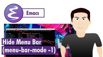 Emacs - Hide menu bar
