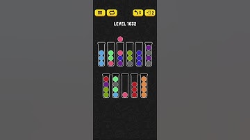 Ball Sort - Color Puzzle Game - Level 1032 - Walkthrough SOLVED by RobotPlayer AI!!!