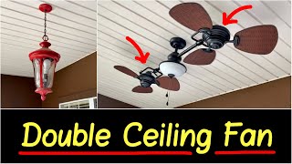 ✅Best Double Ceiling Fan with Light Harbor Breeze 74 inch | 3-Speed | 4,450-CFM | Finish Review