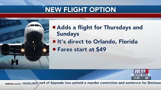 Breeze Airways begins direct flights from Gulfport to Orlando