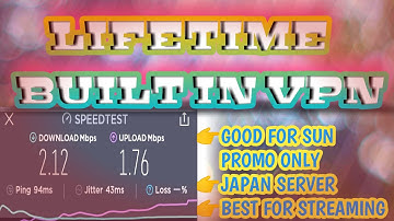 LIFETIME BUILT IN VPN | JAPAN SERVER | GOOD FOR SUN USER ONLY ( TU/CTC PROMO )| NgetZ PH