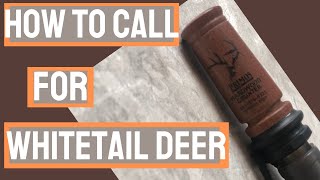 DEER CALLING 101: Primos Hardwood Grunter // How to call in a deer screenshot 2