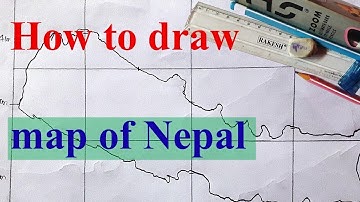 How to draw map of Nepal? | EP 1: Pencil outline map of Nepal | GRID | EASY MAP WORK OF NEPAL