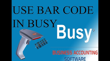 How to use bar code scanner in accounting software busy