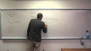 Calculate Base Dissociation Constant (Kb) of a Base From the Ka of Its Conjugate Acid 001