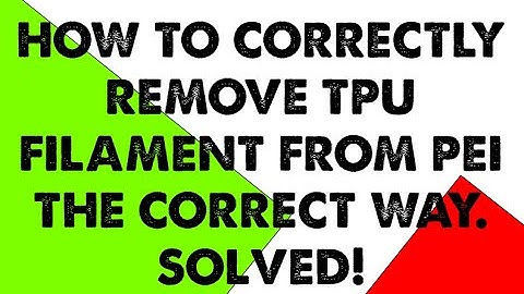 How to remove TPU 3D Printing Filament from PEI bed the correct way - REAL TIPS - SOLVED! #creality