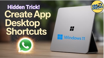 How to Create App Shortcut on Desktop (Windows 11/10 – Hidden Trick!)