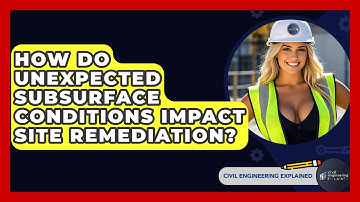 How Do Unexpected Subsurface Conditions Impact Site Remediation? - Civil Engineering Explained