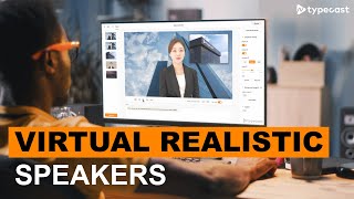 Get Virtual Realistic Speakers For Your Content with Typecast