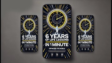 10 Life Lessons in 1 Minute That Took Me 6 Years to Learn - Start Growing Every Day!"