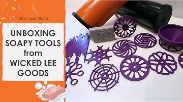 Unboxing Soapy Tools from Wicked Lee Goods - Pull Through Tools plus shapers and stamps