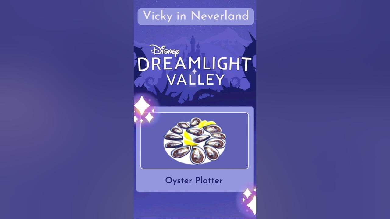 Oyster Platter recipe - Disney Dreamlight Valley - YouTube