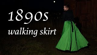 What is the difference between a 1890s and 1900s walking skirt? Making a 1890s walking skirt