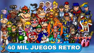 40,000 JUEGOS RETRO EN VIVO