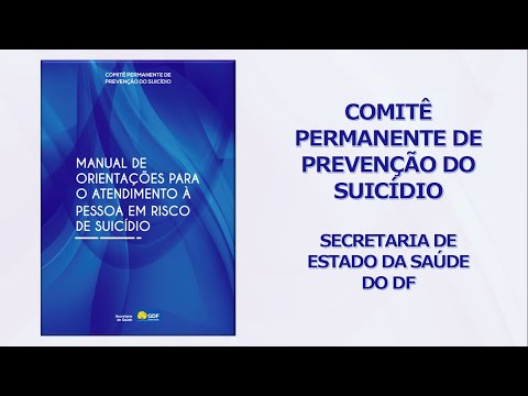 Manual de Orientações para o atendimento à pessoa em risco de suicídio - parte 2 de 5.